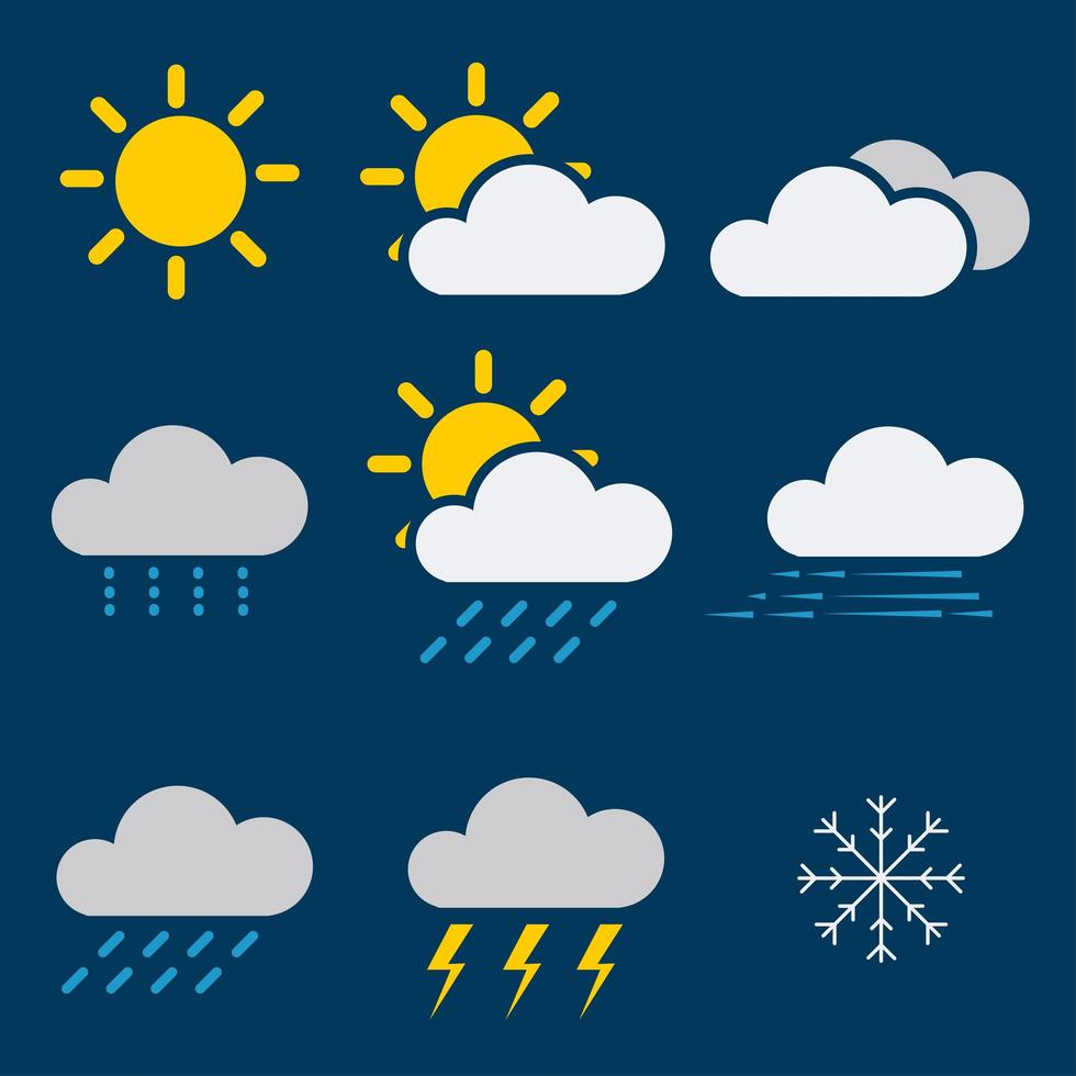 Weather Icon set vector