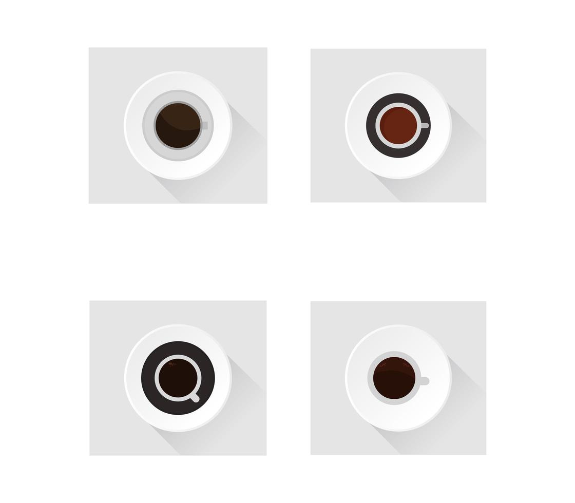 Coffee Cup Set vector