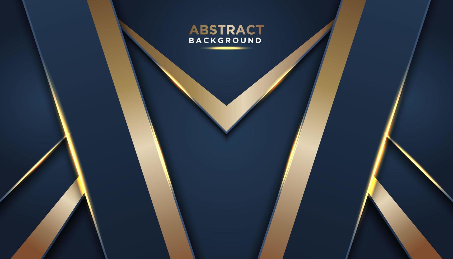 Dark Blue Background with Gold Trim  vector