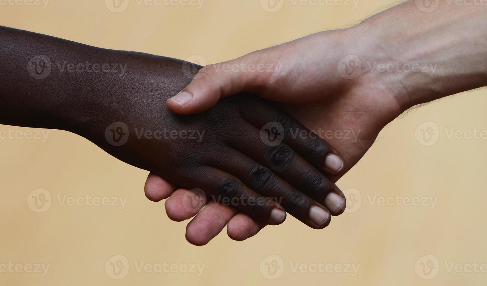 trabajo de ayuda benéfica: estrechar la mano - símbolo de igualdad foto