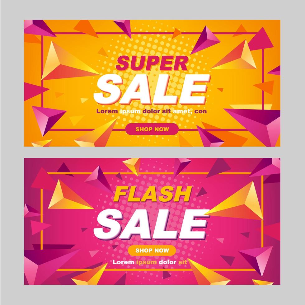 Super Sale Promotion Banner vector