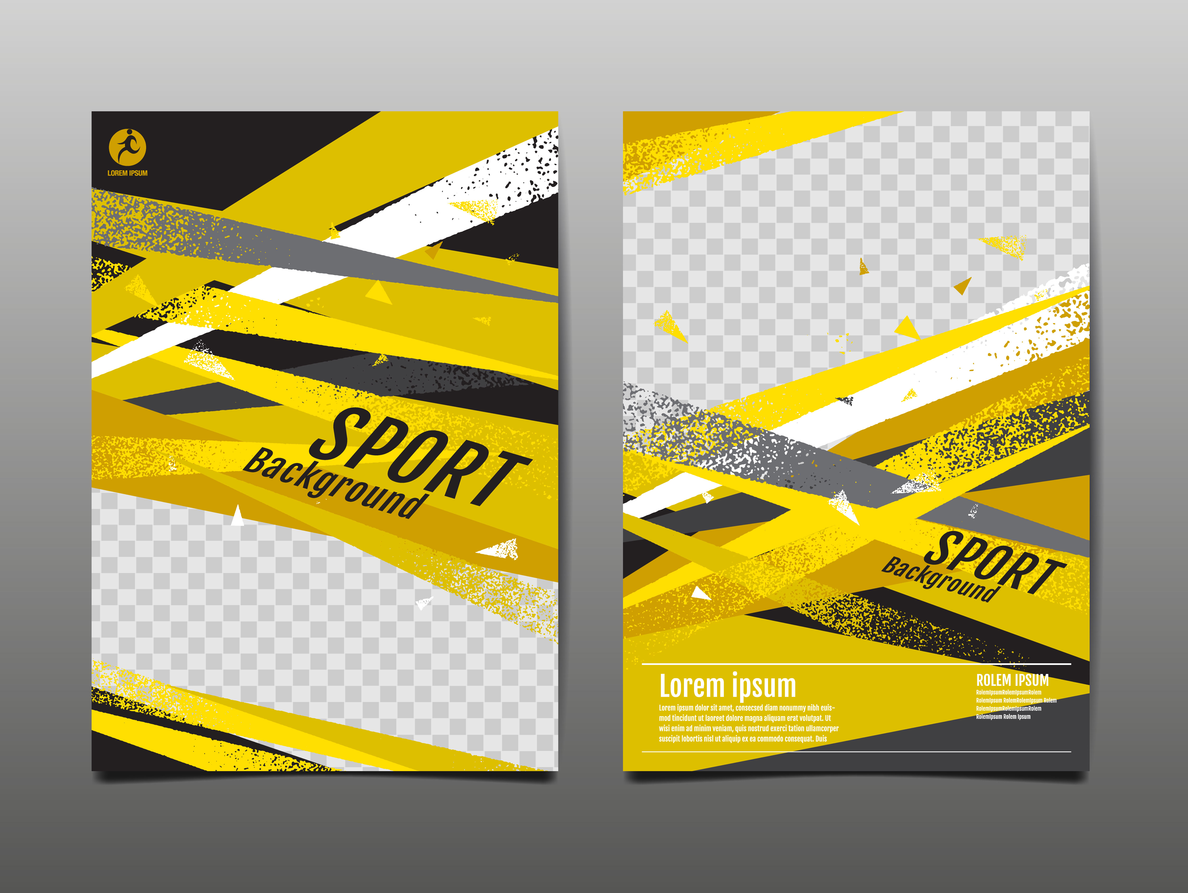 Bright Yellow and Black Sports Template Set 833399 Vector Art at Vecteezy Bright Yellow and Black Sports Template Set 833399 Vector Art at Vecteezy