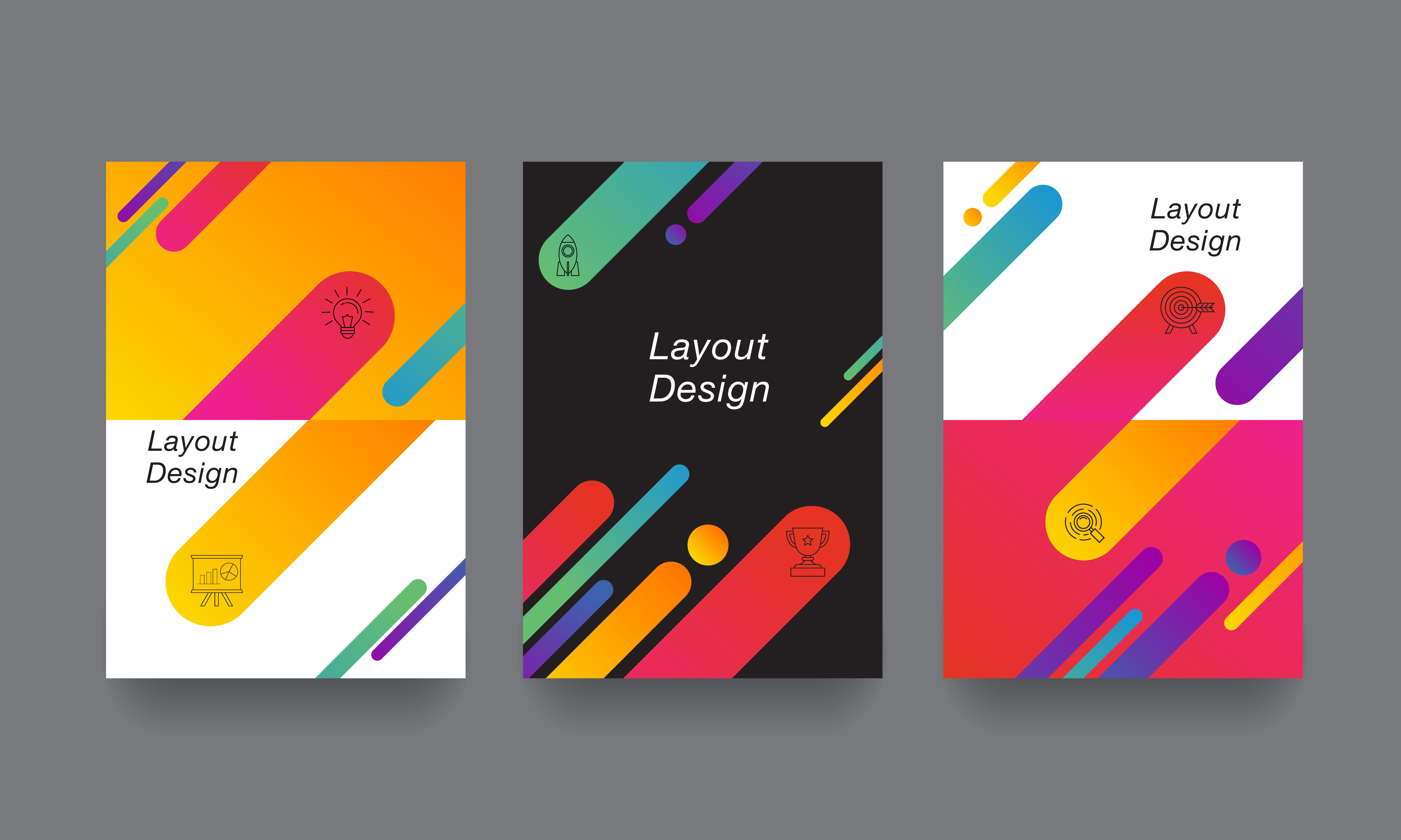 Colorful Design Layout Template Download Free Vectors 
