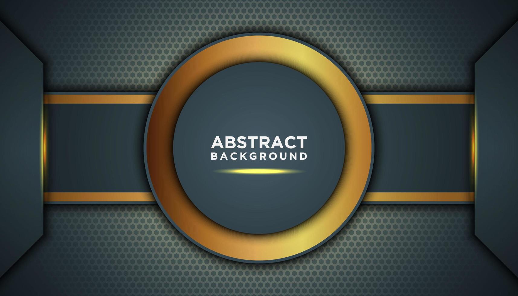 Dark Abstract Background with Circle Layers vector