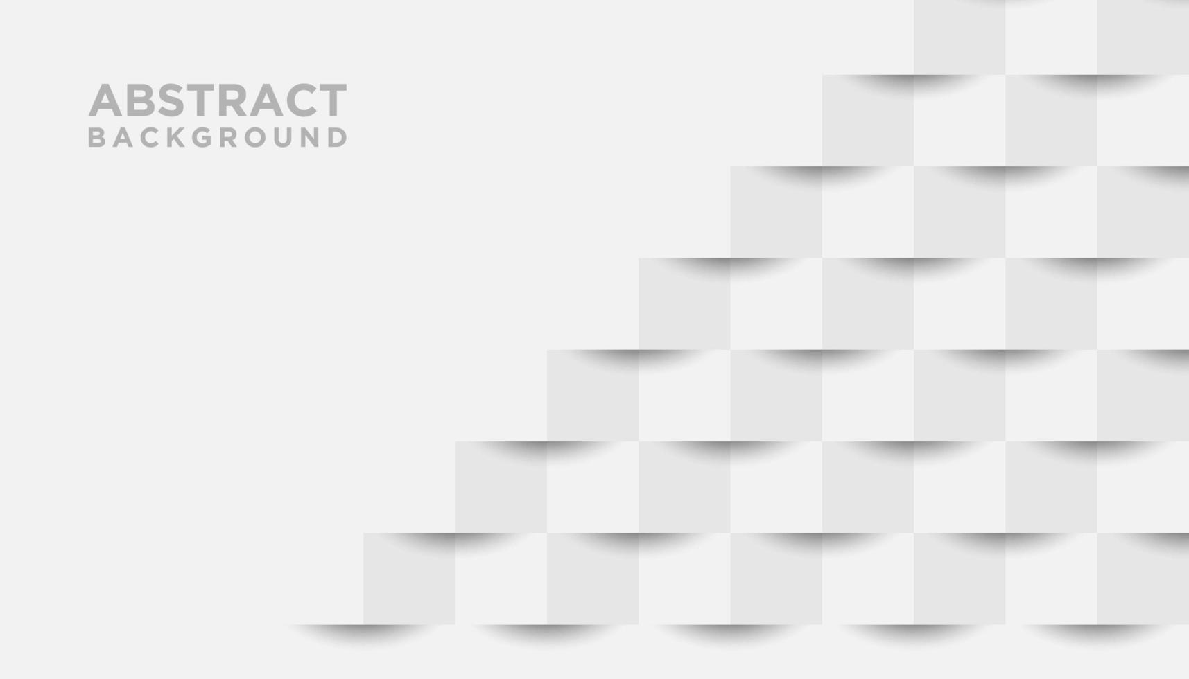White Paper Cut 3D Background vector