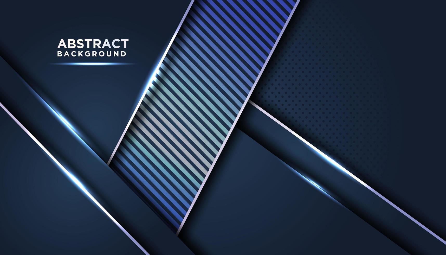 Dark Blue Abstract Background Layers with Striped Accent vector