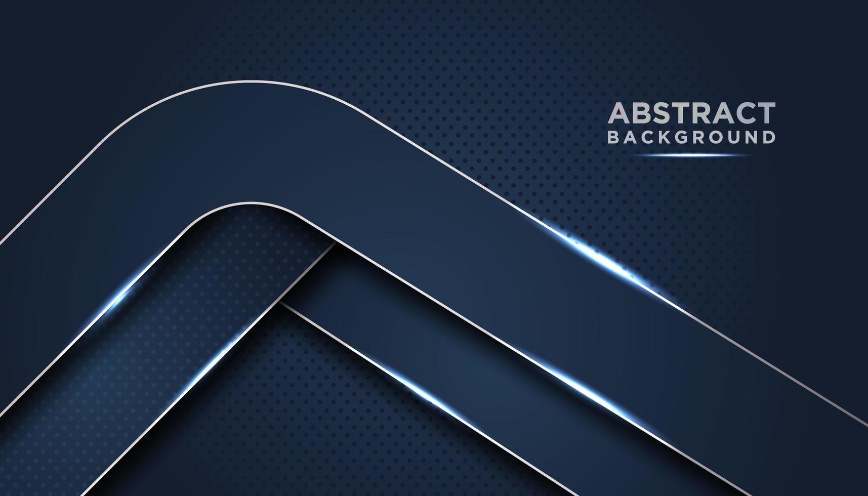 Dark Blue Abstract Background with Rounded Layers vector