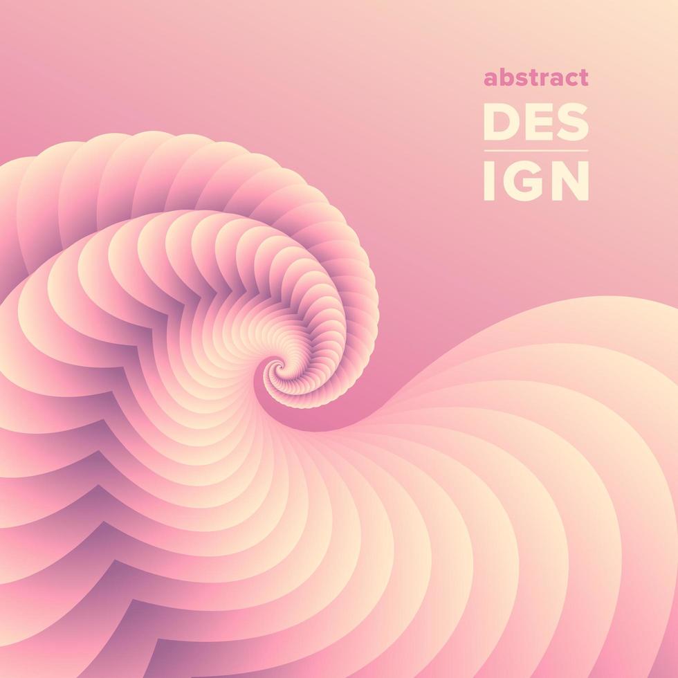 Abstract Soft Gradients Twisting Swirls Cover vector
