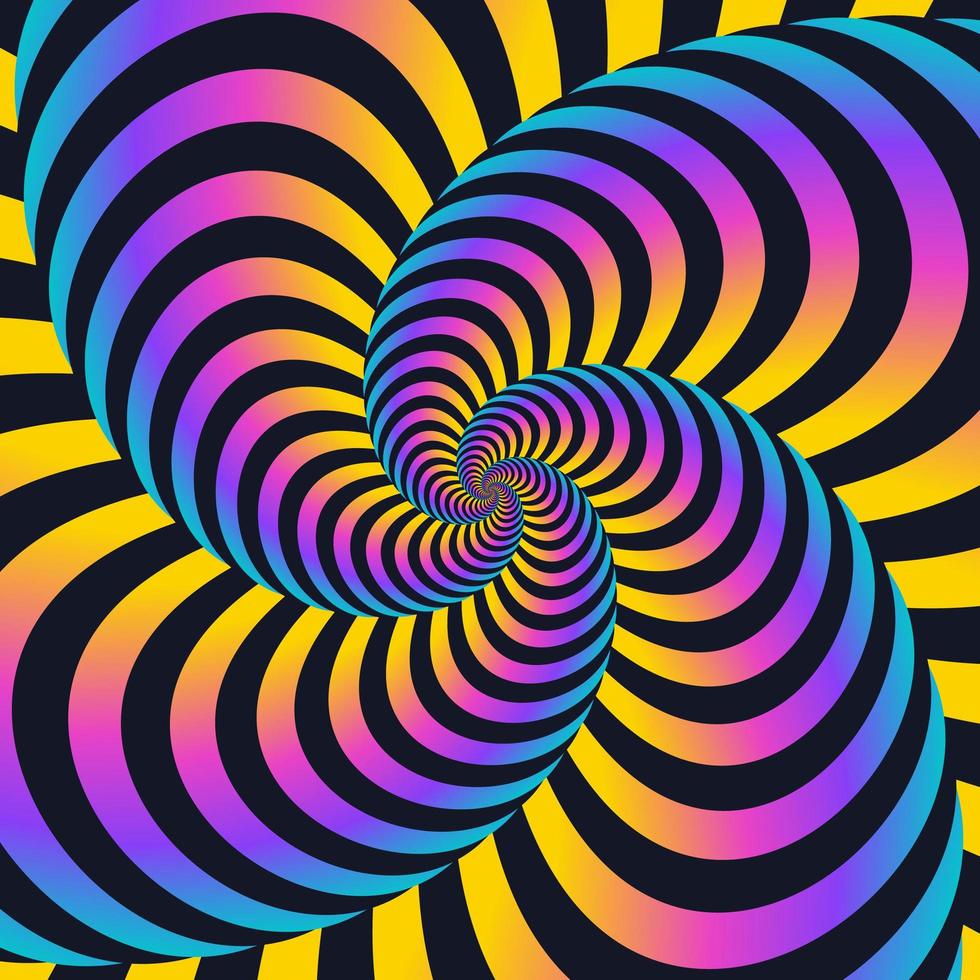 Colorful Twisted Swirls Movement Lines Background vector