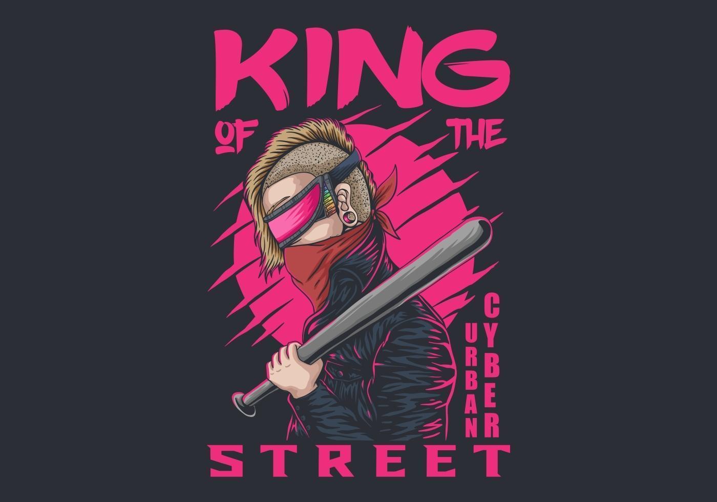 Cyber Urban King of the Streets vector