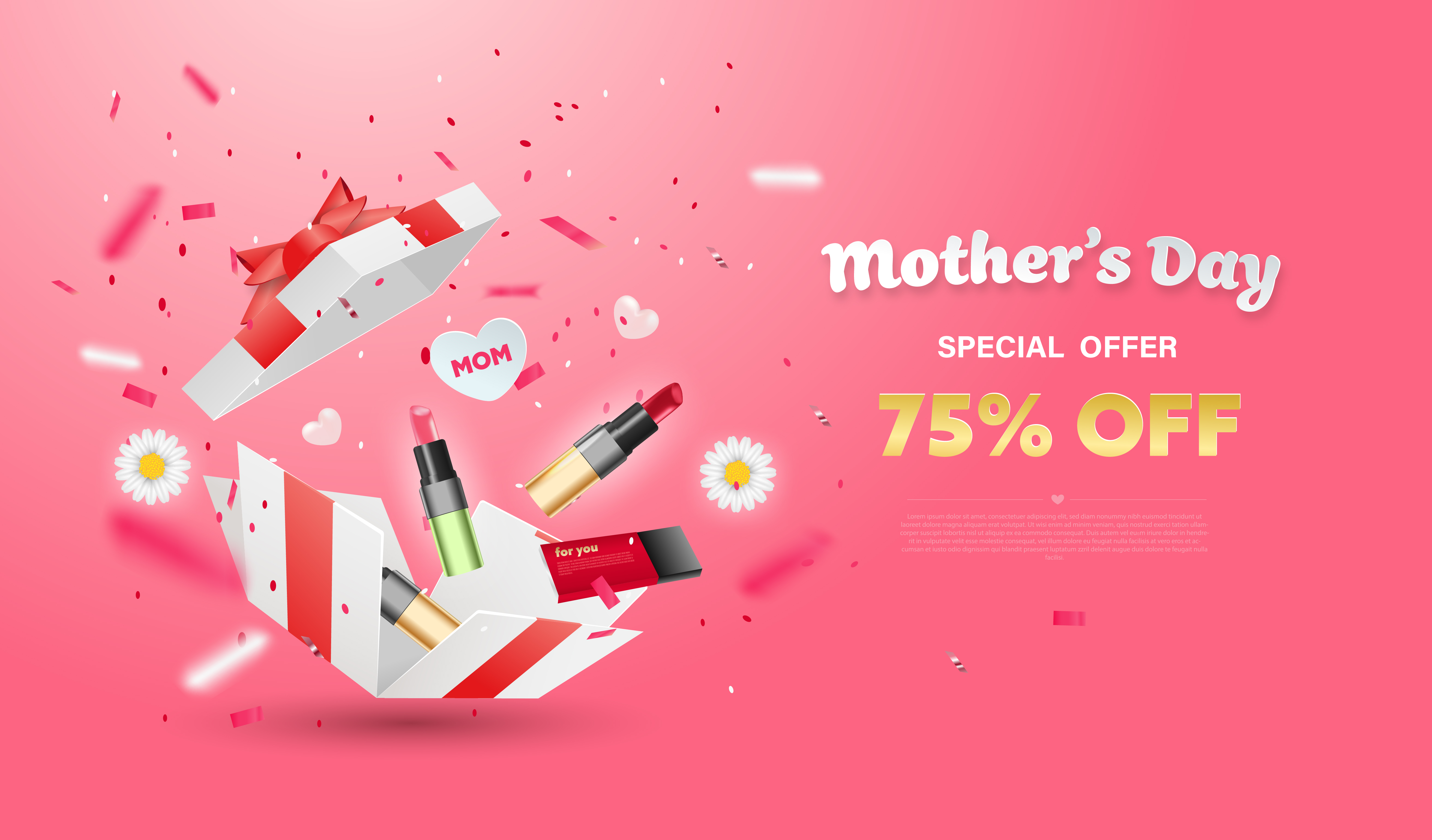 Download Mother's Day Surprise Box Design - Download Free Vectors ...