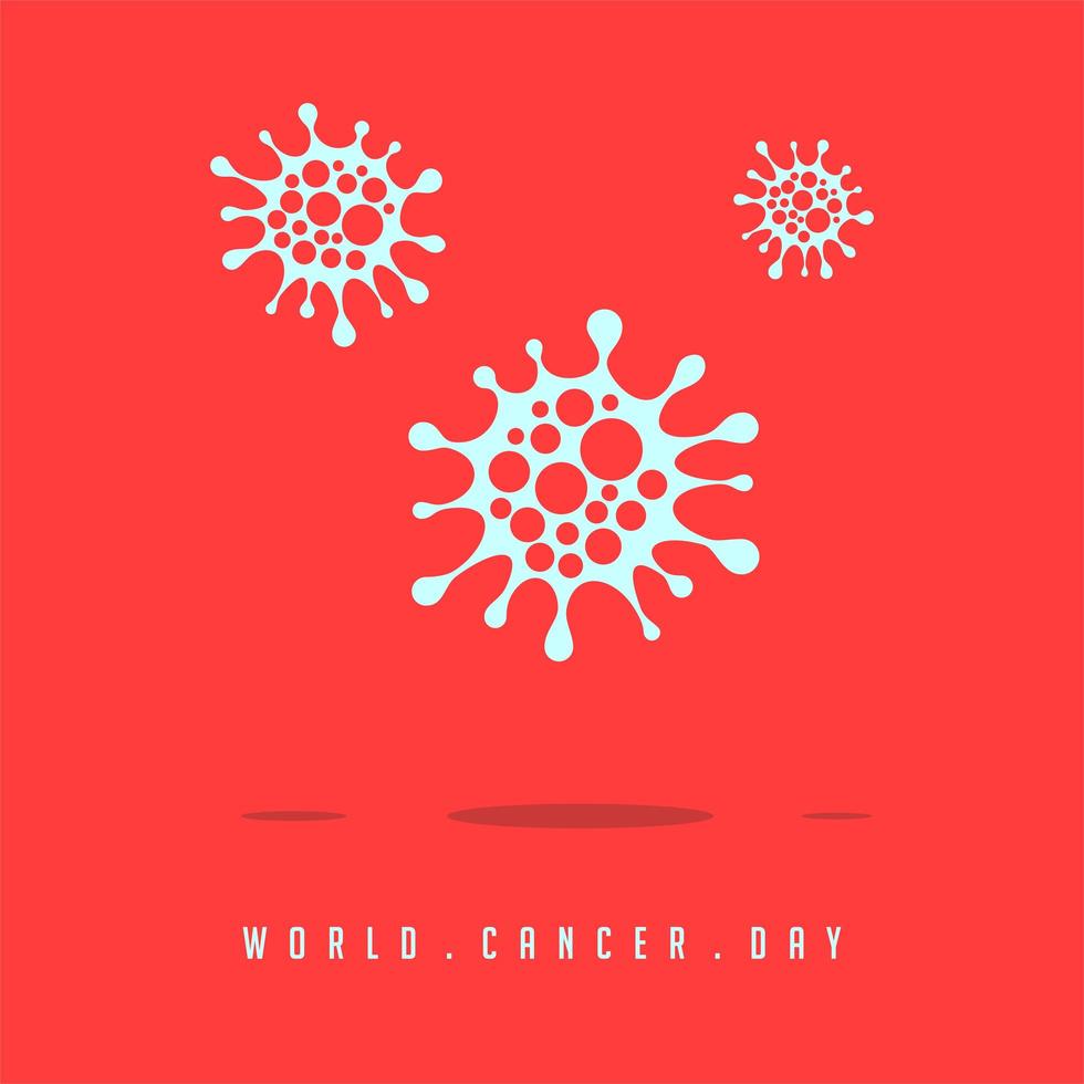 Ilustración del día mundial del cáncer vector