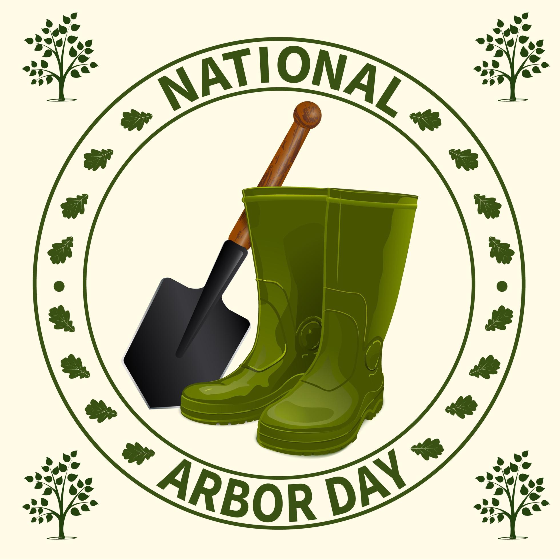 National Arbor Day Badge 833794 Vector Art at Vecteezy