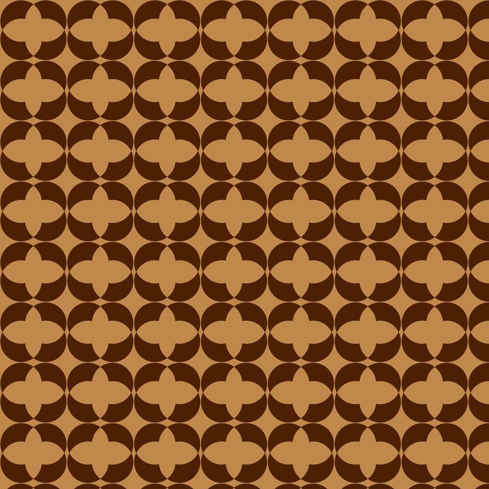 Brown Retro Diamond Seamless Pattern vector