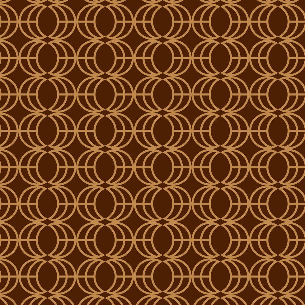 Brown Overlapping Retro Pattern Template vector