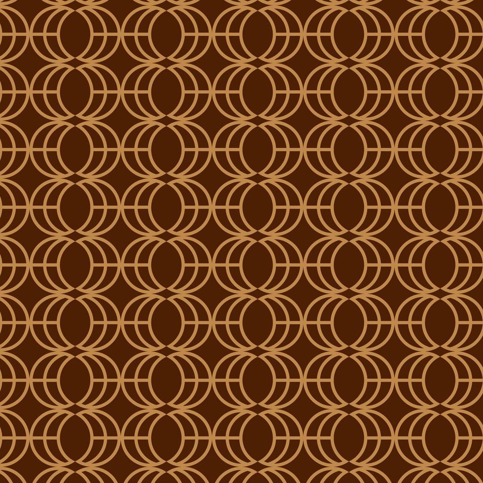 Brown Overlapping Retro Pattern Template vector