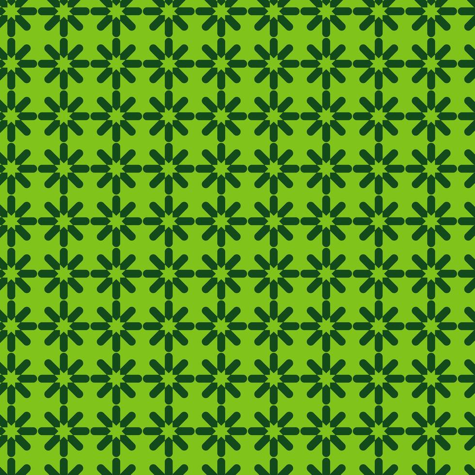 Bright Green Geometric Star Pattern  vector