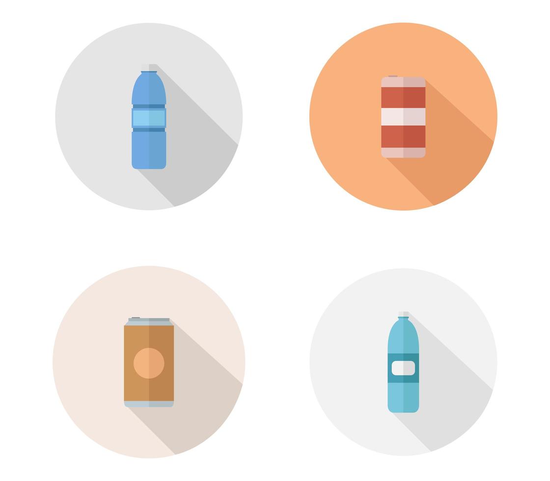 Set of drinks icons  vector