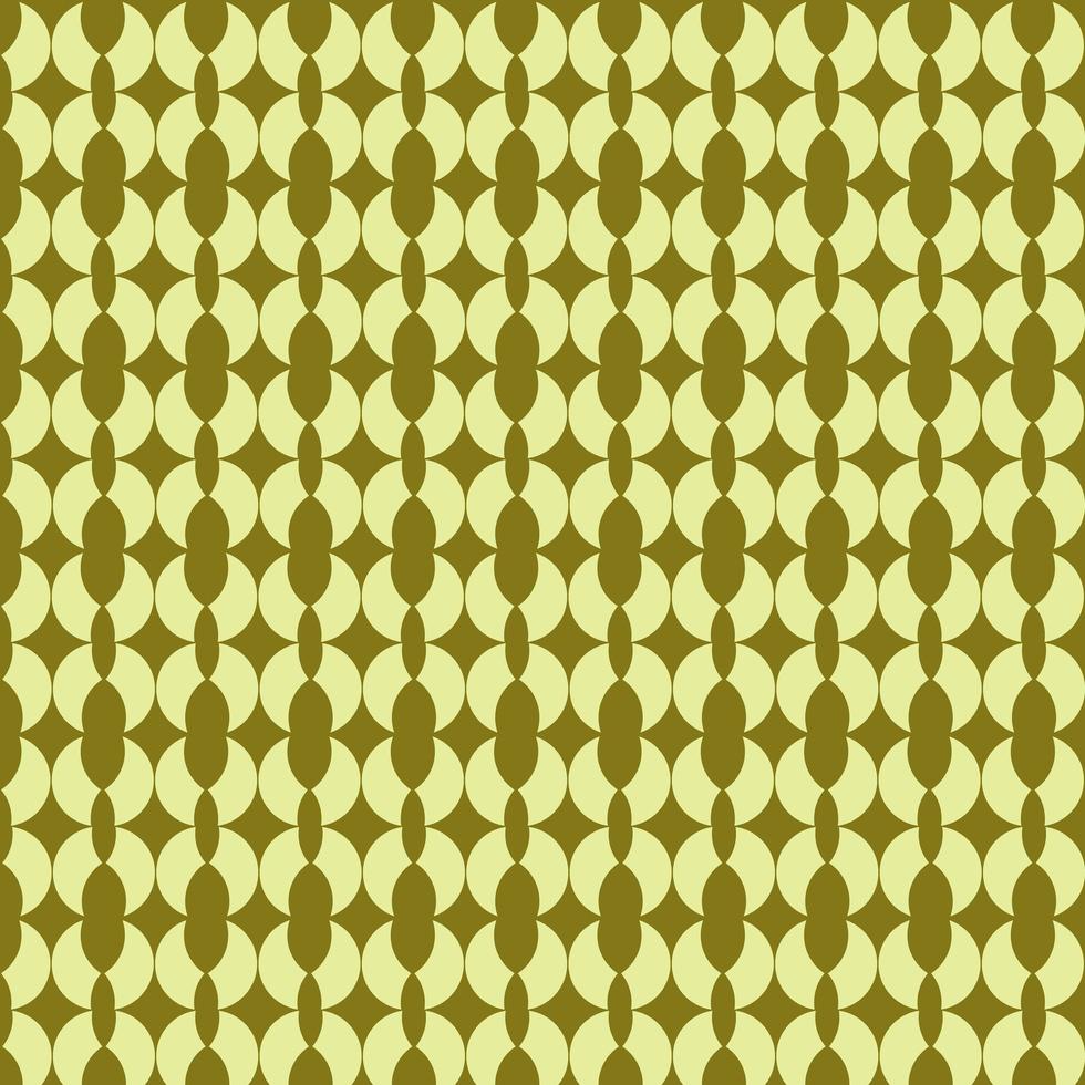  Lime Green Round Shape Retro Pattern  vector
