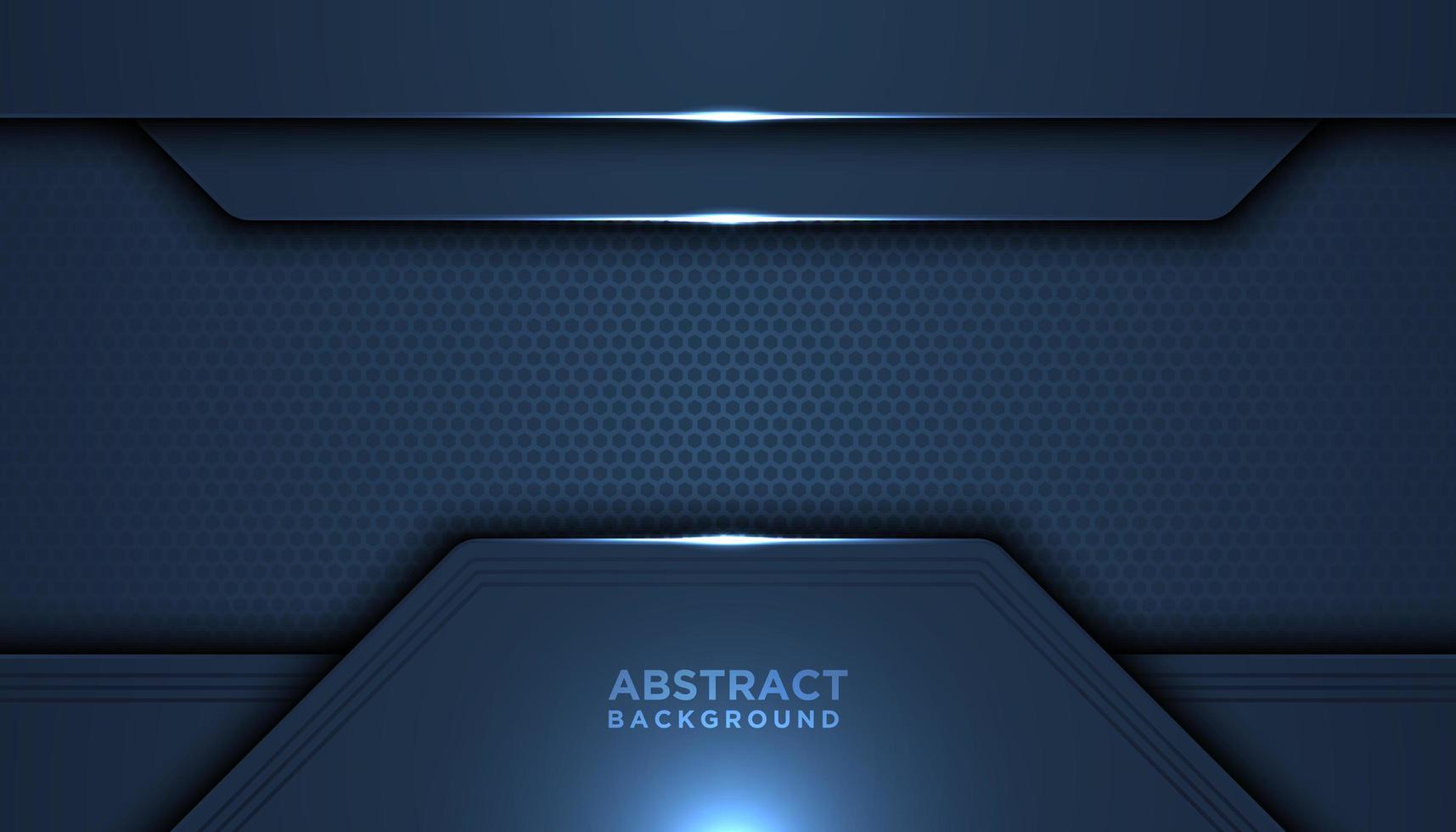 Dark Blue Mesh Tech Overlapping Layers vector