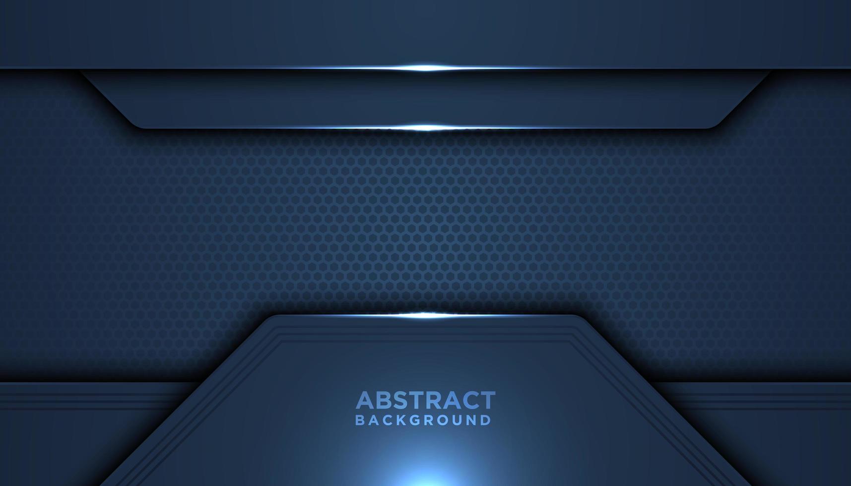 Dark Blue Mesh Tech Overlapping Layers vector