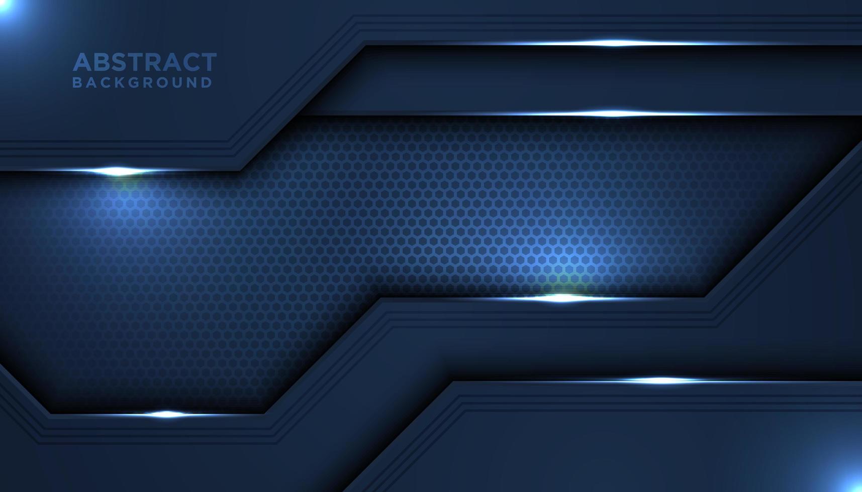 Metallic Dark Blue Shiny Overlapping Layers vector