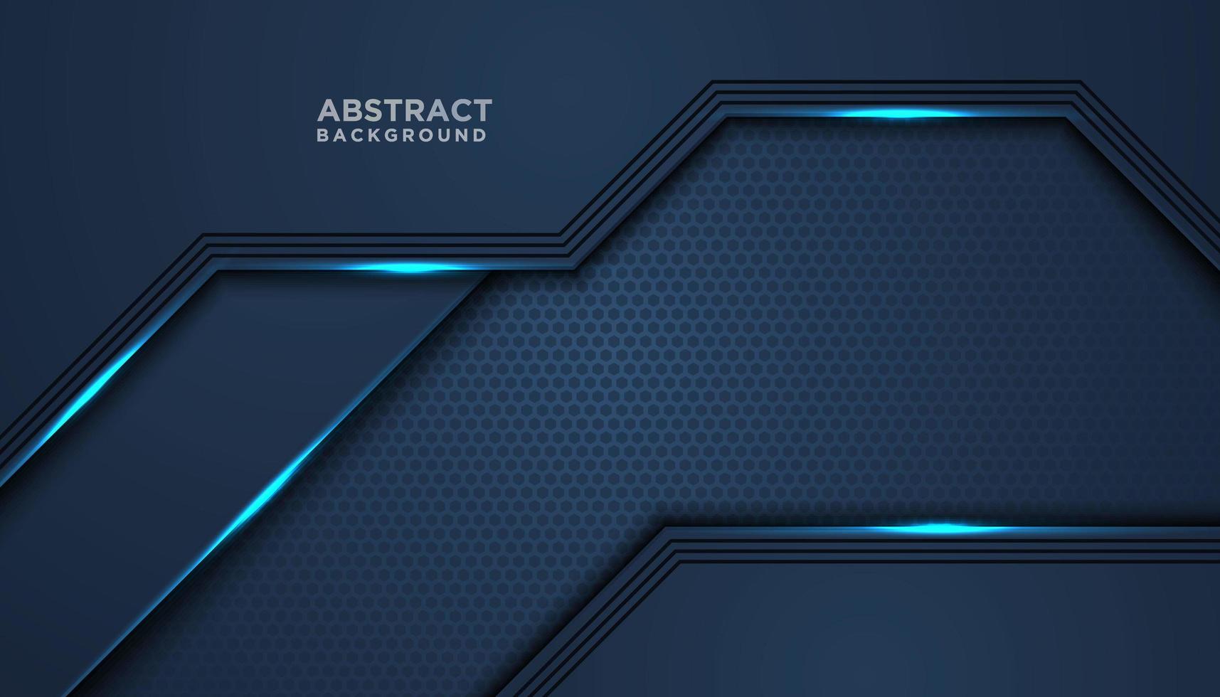 Blue Shiny Overlapping Layer Background  vector