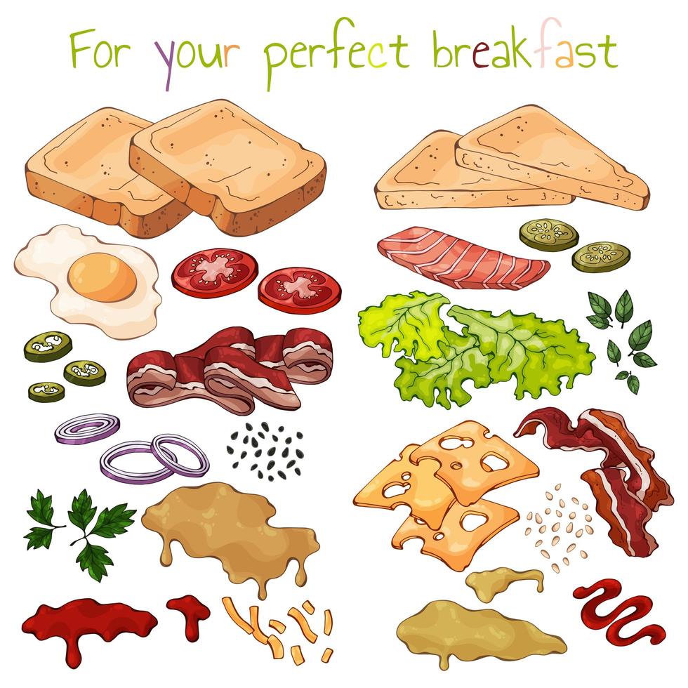 Make your own sandwich  vector