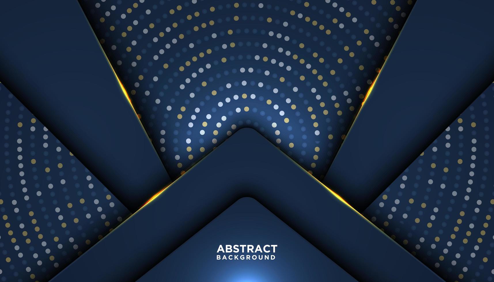 Dark Blue Luxury Background with Overlapping Shapes vector