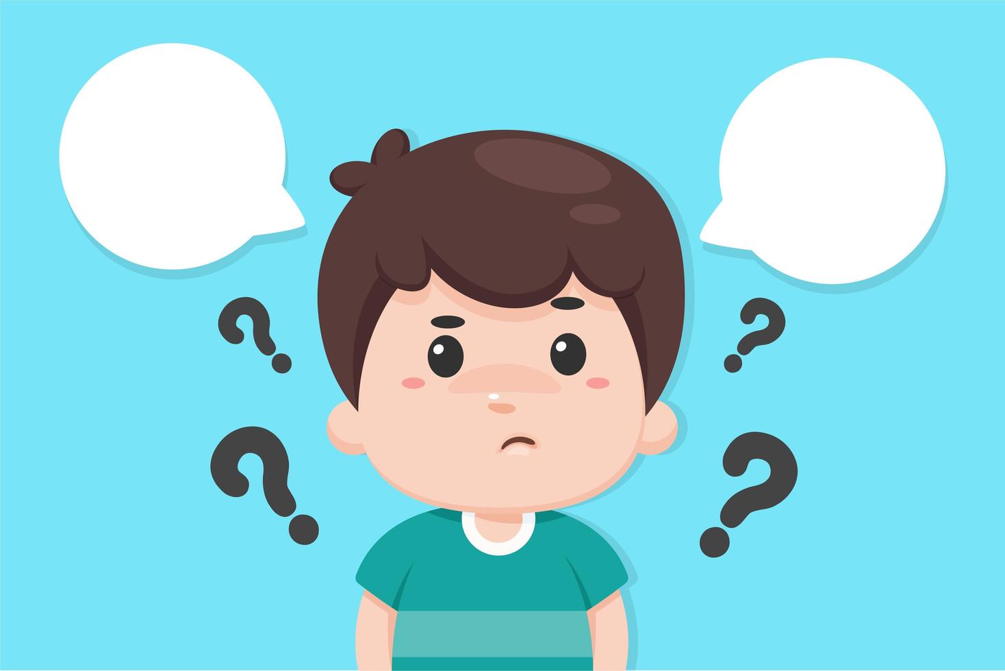 niño con signos de interrogación - Descargar Vectores Gratis ...