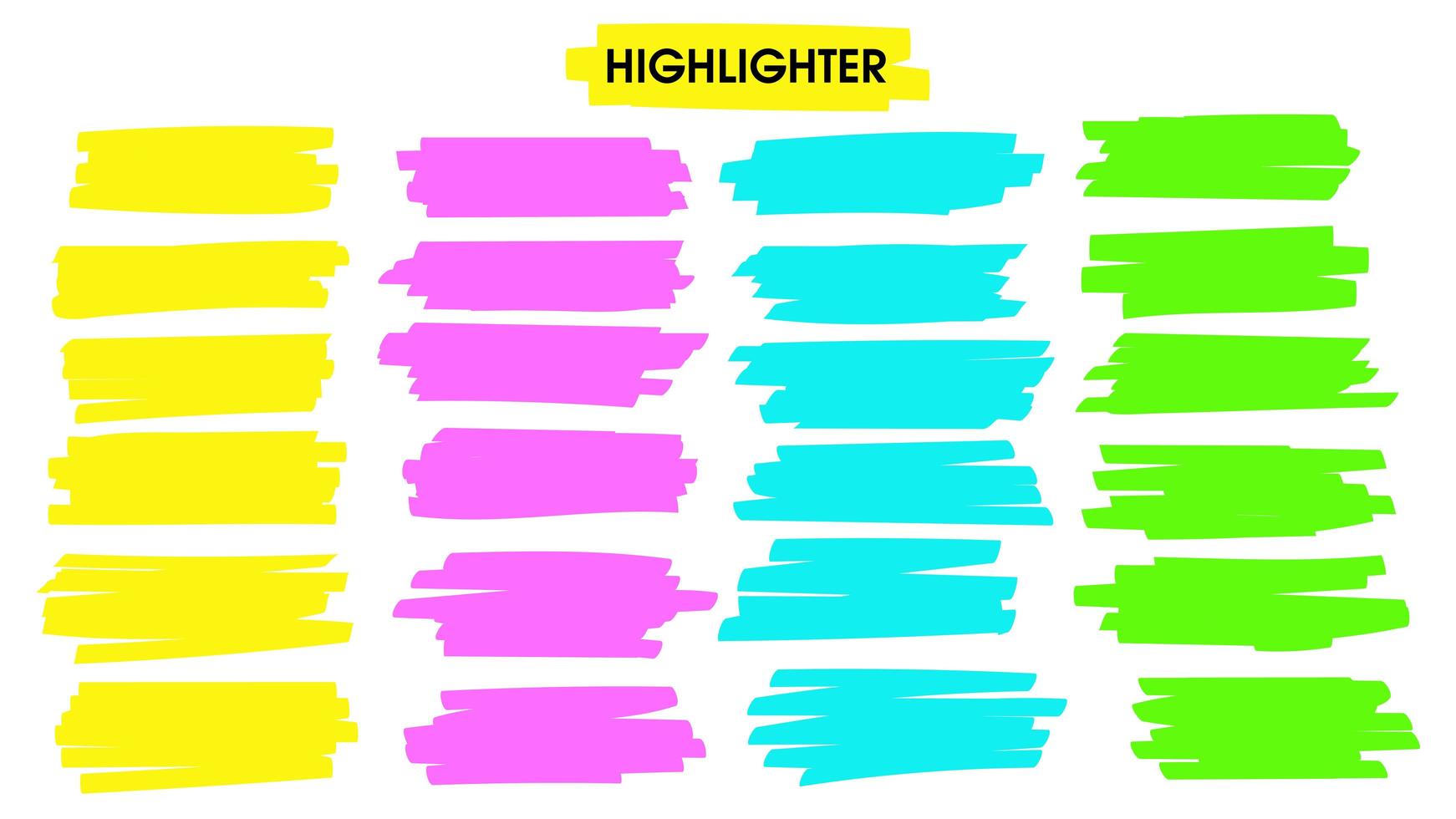 Highlight brush lines vector