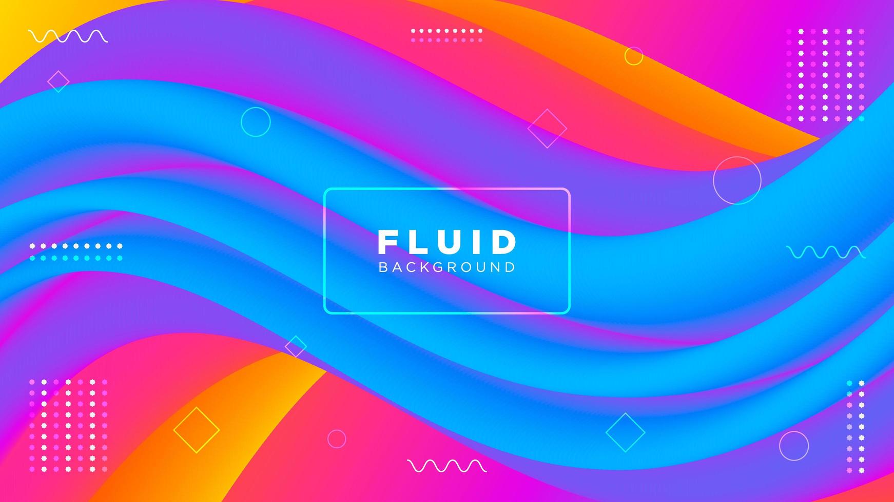 Abstract Colorful Modern Fluid Background vector