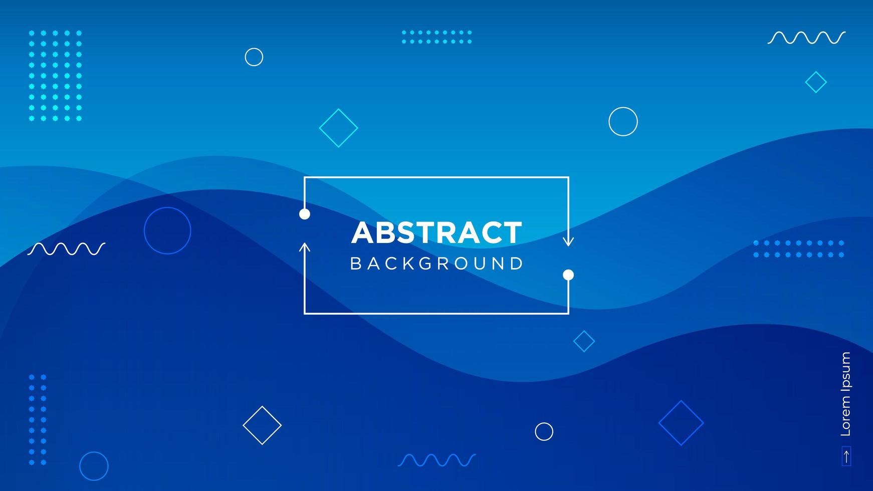 Modern Blue Abstract Wavy Background vector