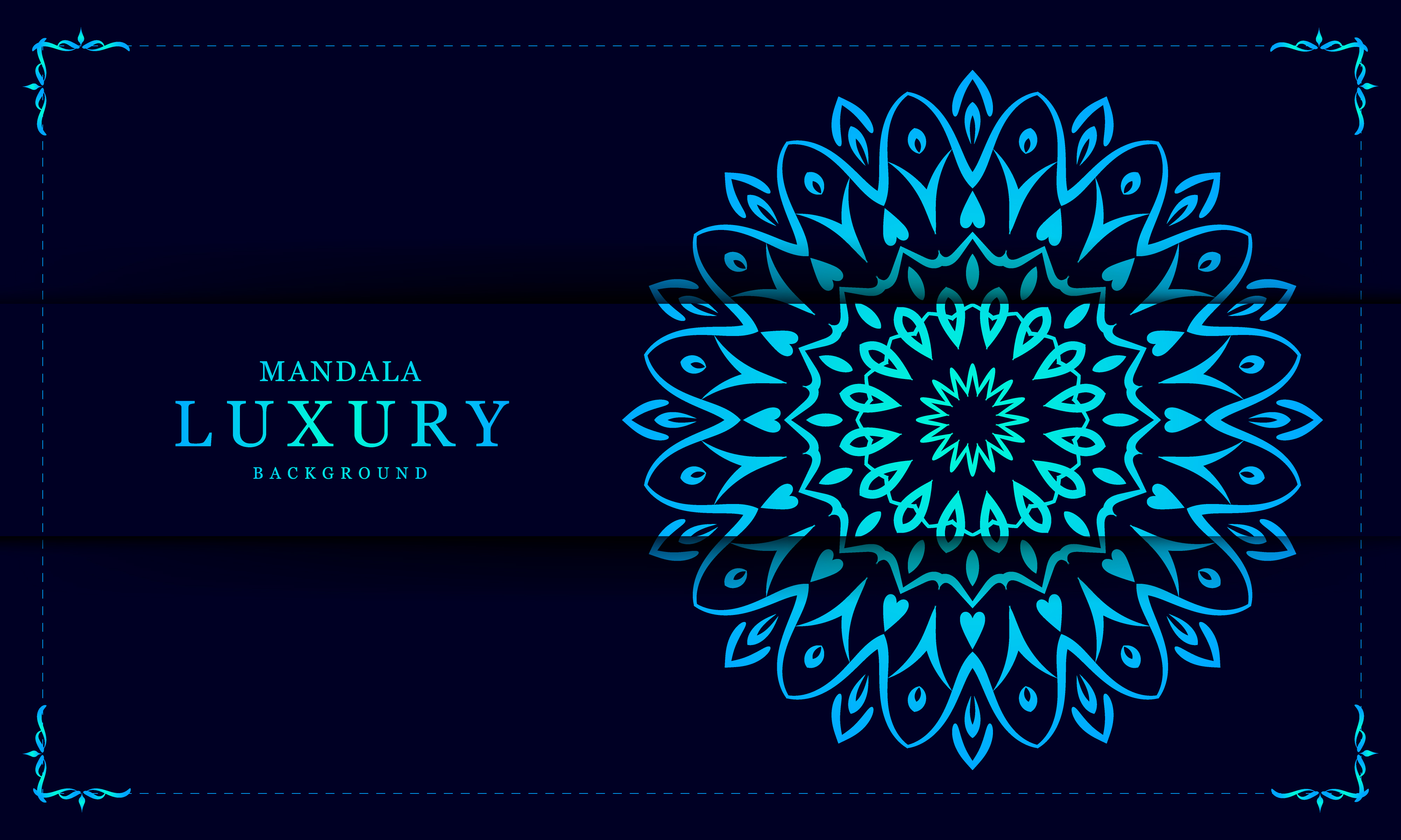 Mandala Background Design in Blue Color 834622 Vector Art at Vecteezy