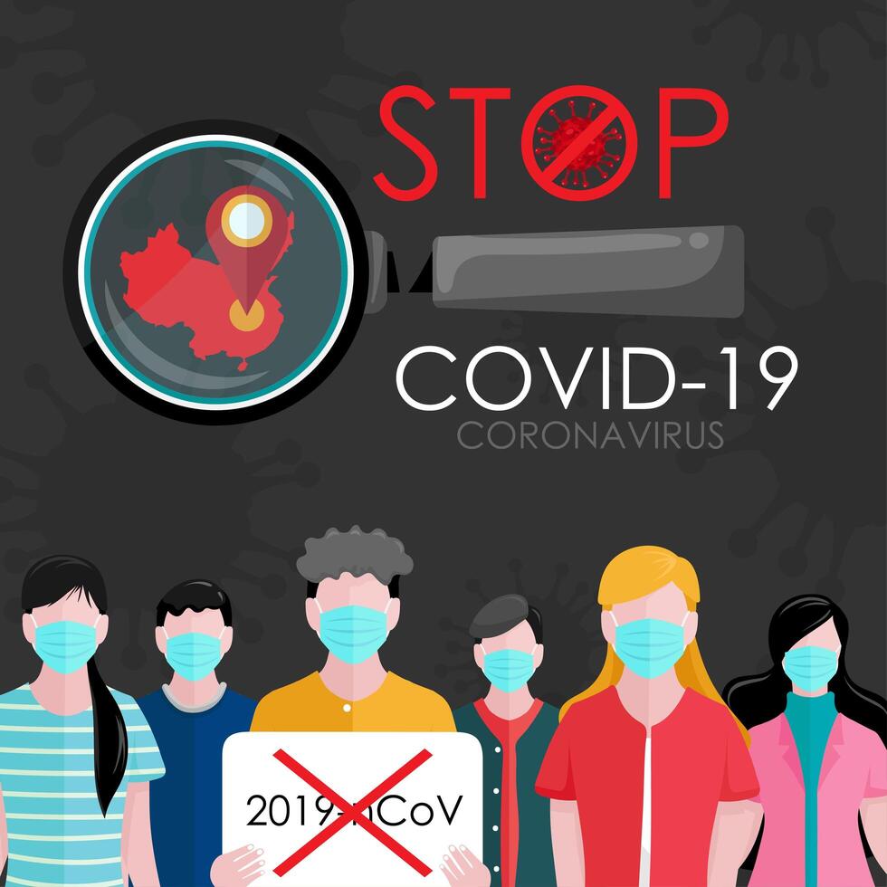 Stop COVID-19 Corona Virus vector