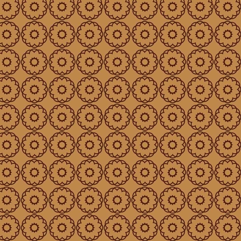 Light Brown Round Abstract Shapes Pattern  vector