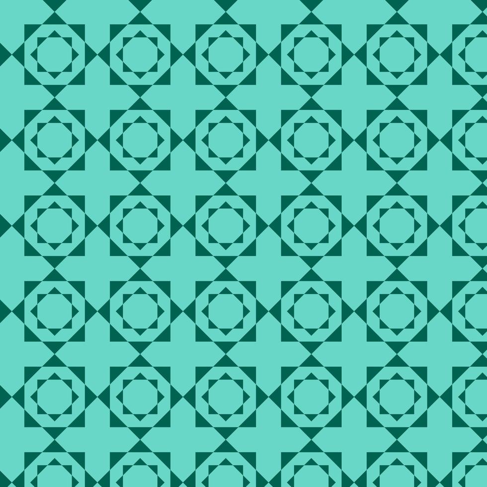Light Blue Green Geometric Shapes Pattern vector