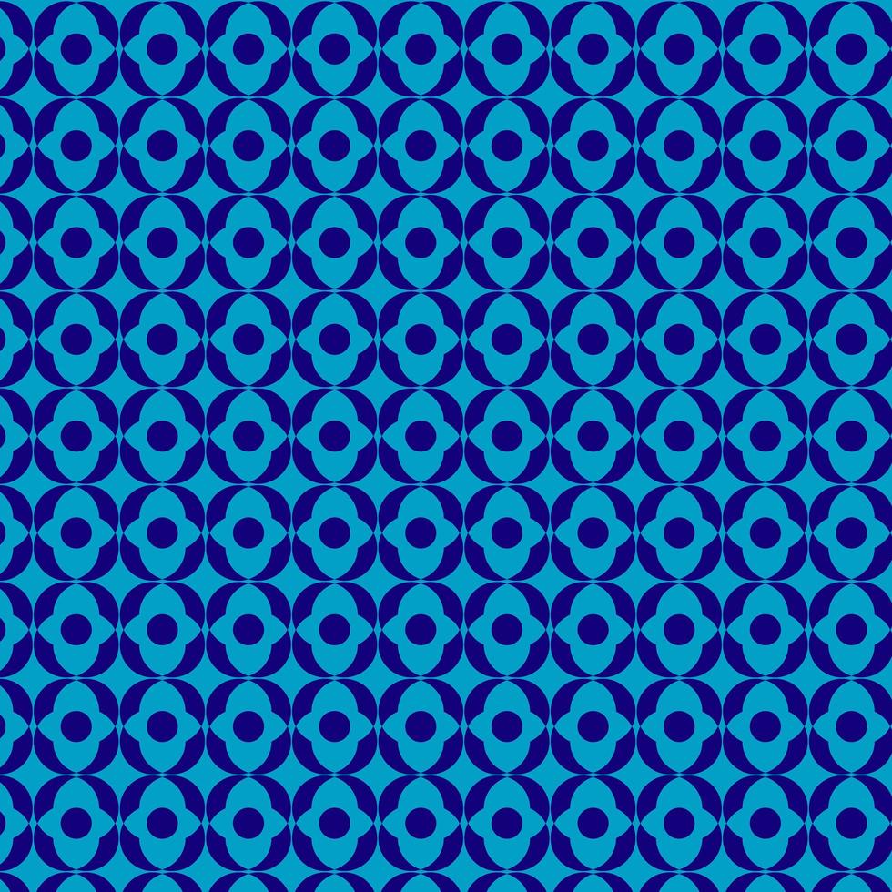 Blue Abstract Round Diamond Pattern vector