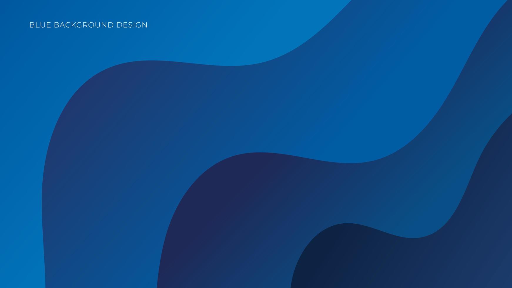 Blue Abstract Curved Shape Design vector