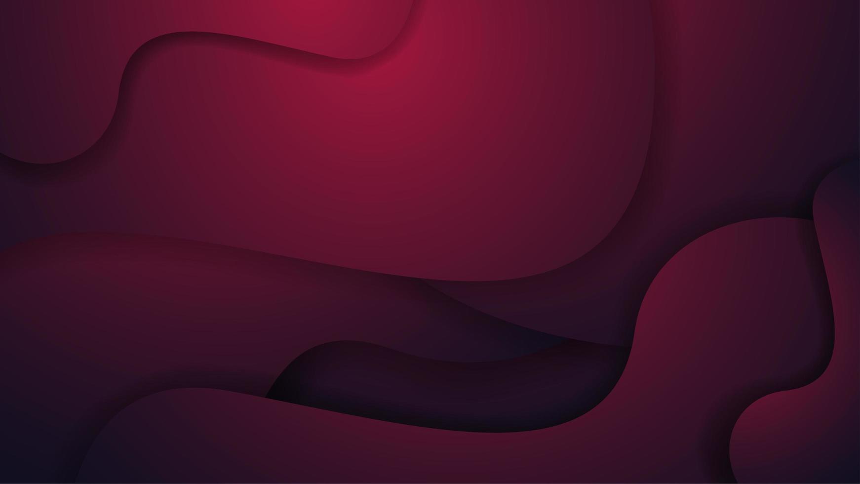 Abstract realistic red paper cut background vector