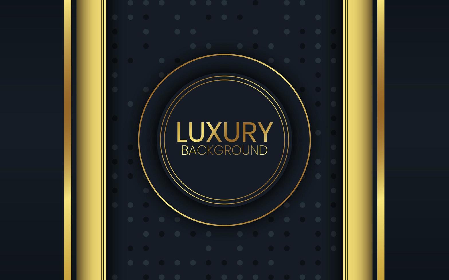 Dotted Navy Background with Vertical Gold Accents vector