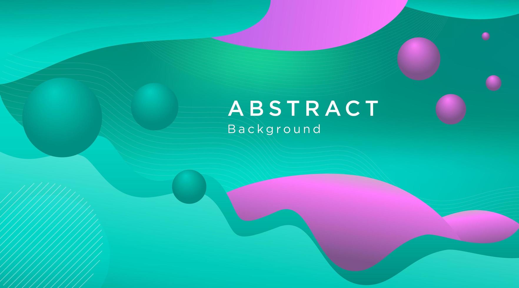Turquoise and Purple Liquid Flowing Shape Background vector