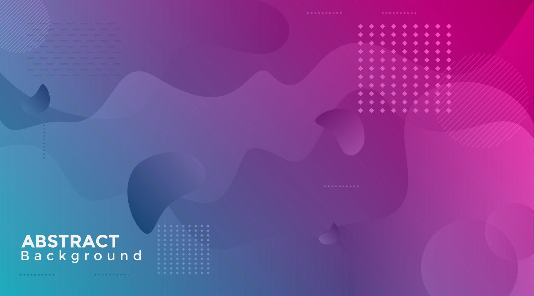 Cyan and Pink Gradient Abstract Shape Background vector