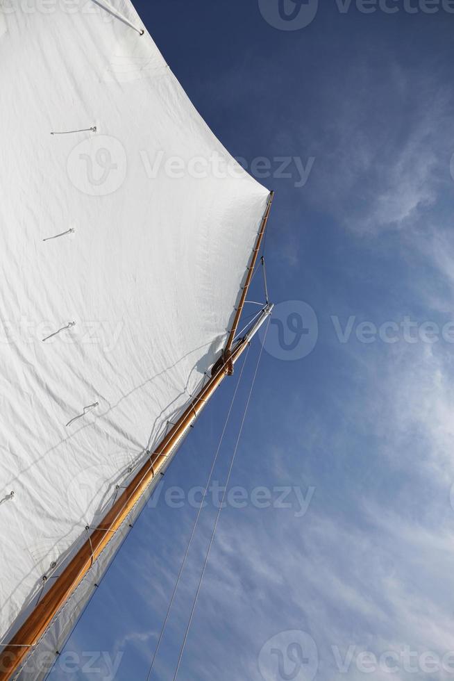 Gaff Rigged Sail on a Yawl photo