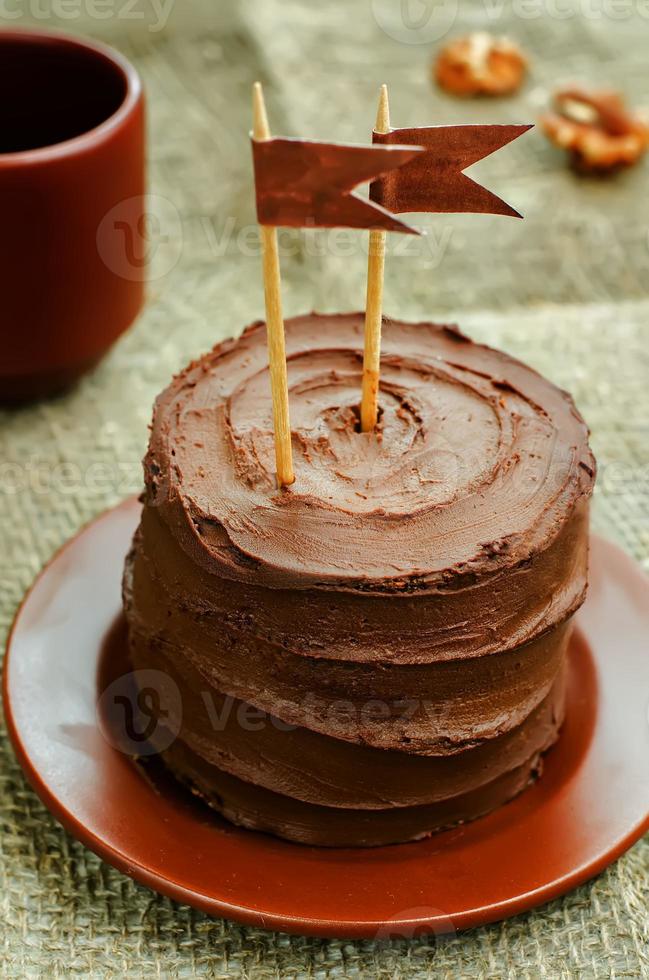chocolate birthday cake photo