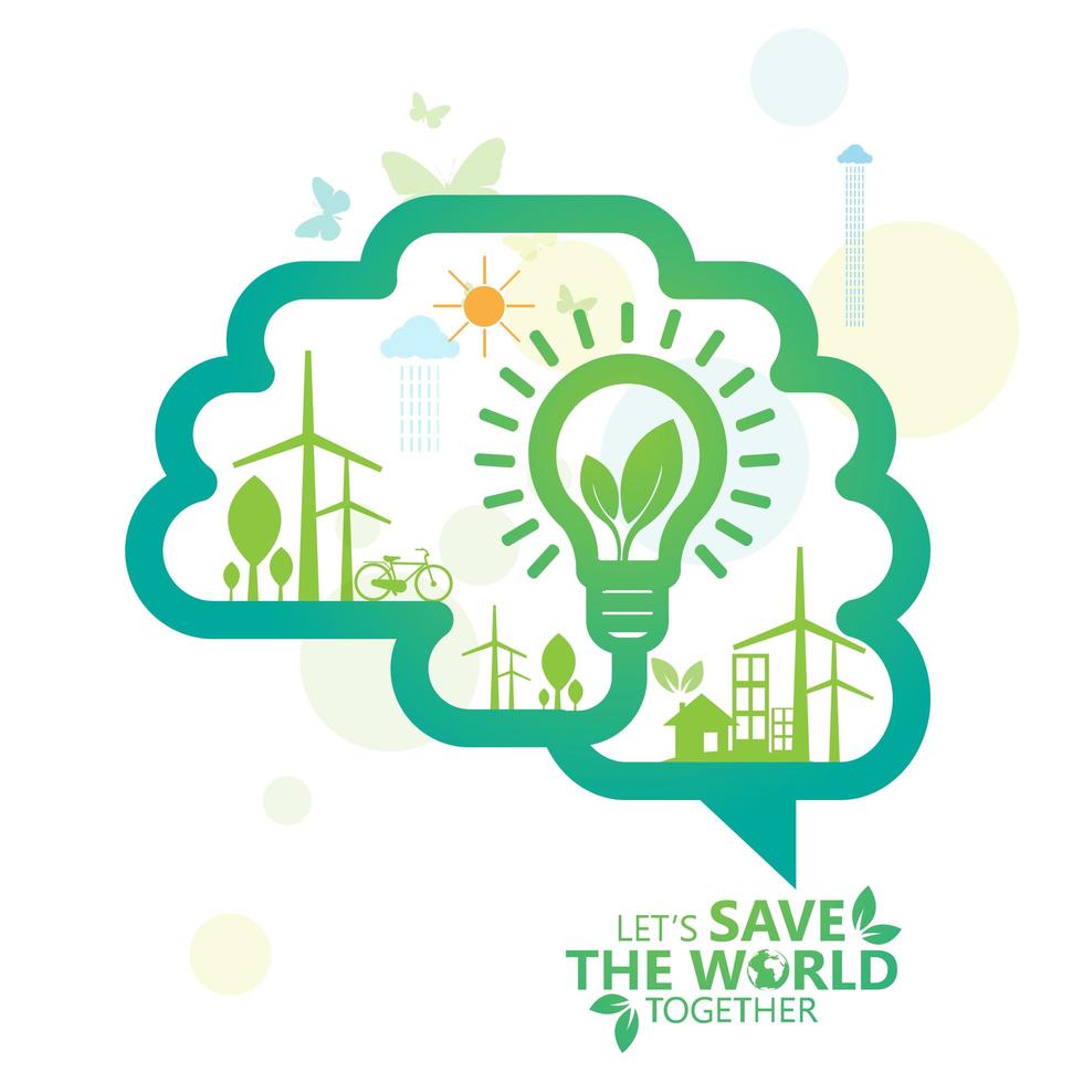 Eco Brain Speech Bubble Download Free Vectors, Clipart Graphics
