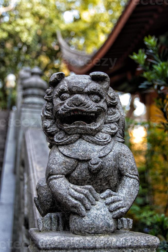 Lingyin Temple Lion photo