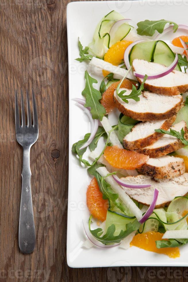 Spiced-Rubbed Turkey Breast with Salad photo