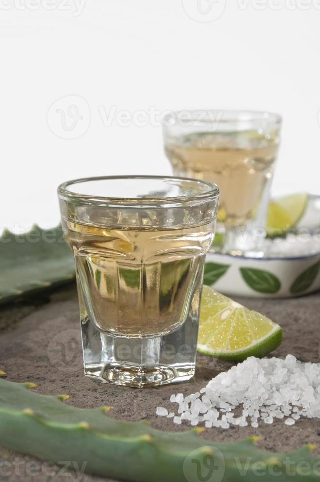 Tequila shot - up close photo