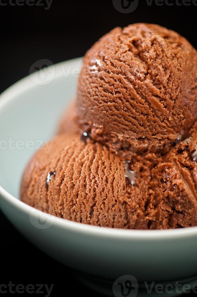 helado de chocolate foto